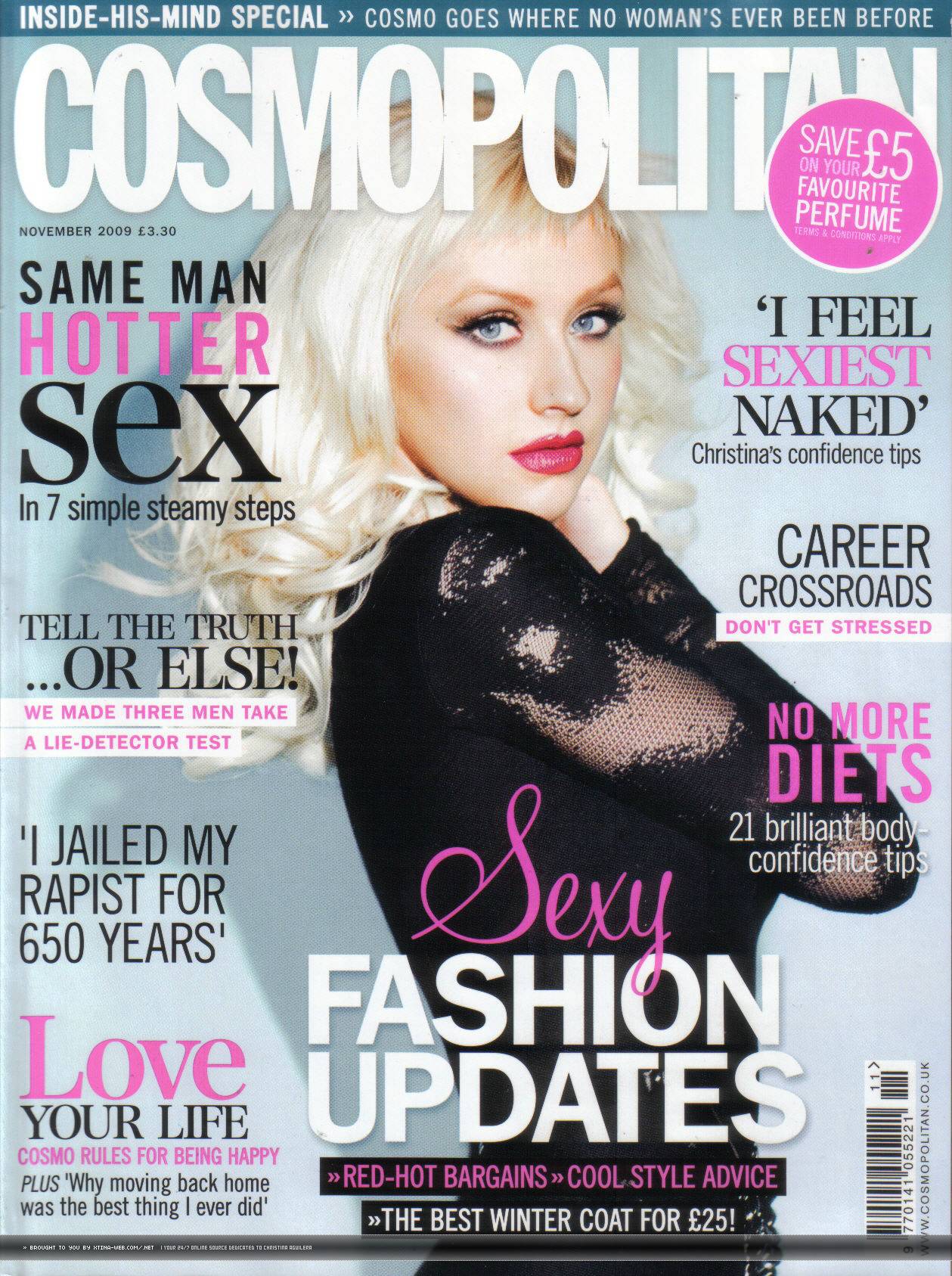 Covers of Cosmopolitan UK with Christina Aguilera, 000 2009 | Magazines ...
