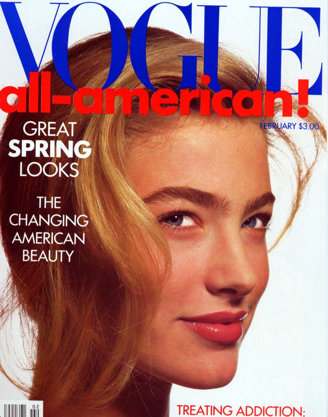 Covers of Vogue USA with Elaine Irwin Mellencamp, 000 1989 | Magazines ...